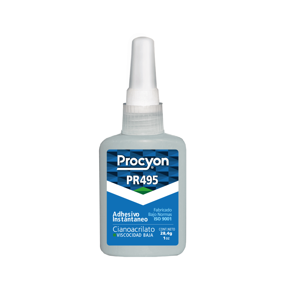 PROCYON-PR495-ADHESIVO-PEGAMENTO-INSTANEO-DE-CIANOACRILATO PROCYON-PR495-ADHESIVO-PEGAMENTO-INSTANTANEO-DE-CIANOACRILATO